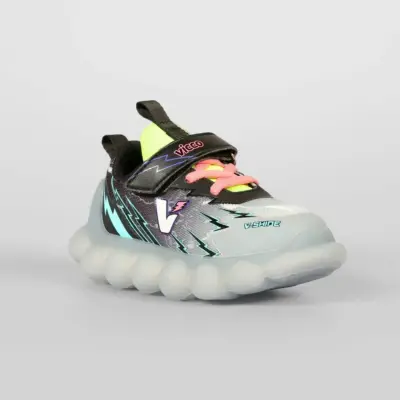 Vicco Flash Ayakkabı Spor Patik Işıklı Phylon Siyah - 5