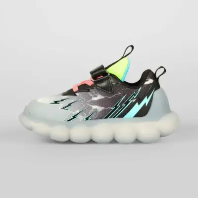 Vicco Flash Ayakkabı Spor Patik Işıklı Phylon Siyah - 4