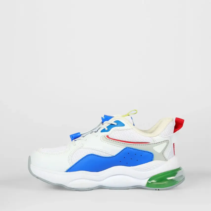 Vicco Hoshi Erkek Bebek Spor Ayakkabı Filet Phylon Beyaz - Saks - 12