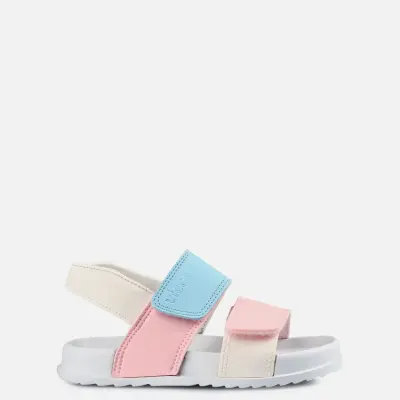 Vicco Krixi Kız Bebek Patik Sandalet Phylon Beyaz - Pembe