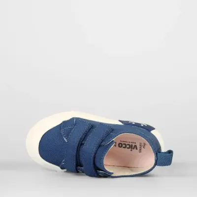 Vicco Luffy Erkek Bebek Işıklı Keten Ayakkabı Kot - 8