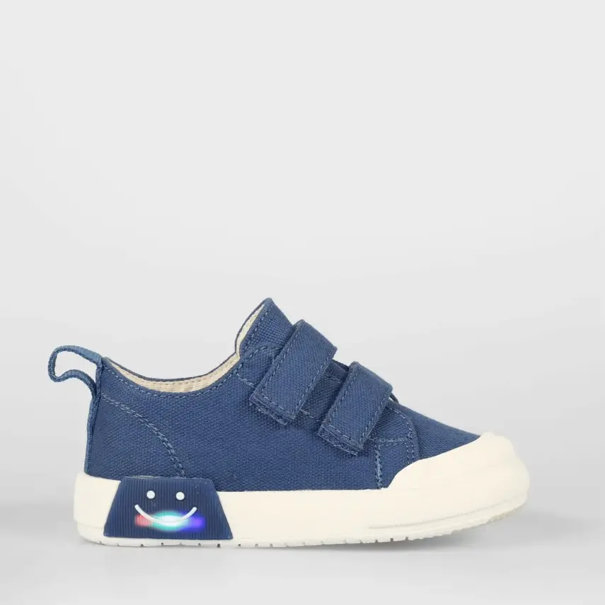 Vicco Luffy Erkek Bebek Işıklı Keten Ayakkabı Kot - 2
