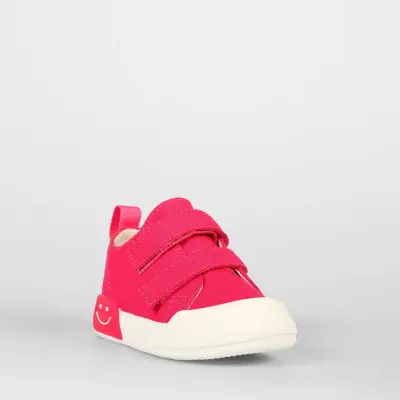 Vicco Luffy Kız Bebek Işıklı Keten Ayakkabı Fuşya - 7