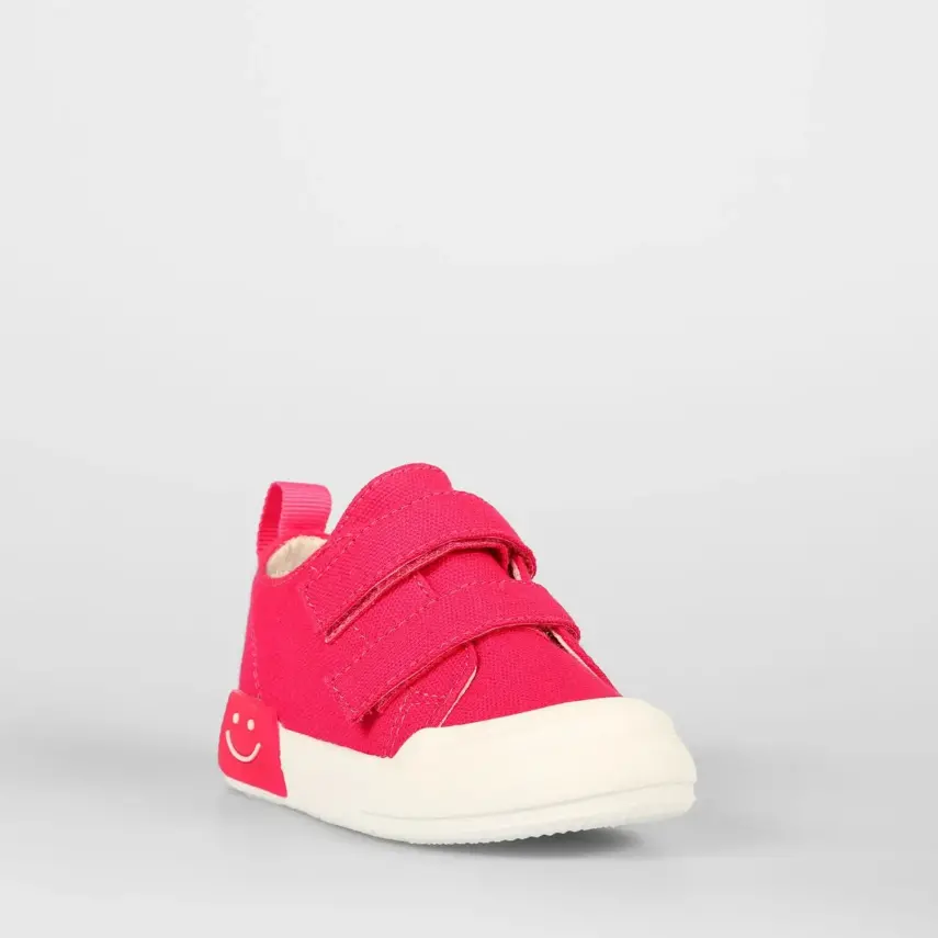 Vicco Luffy Kız Bebek Işıklı Keten Ayakkabı Fuşya - 7
