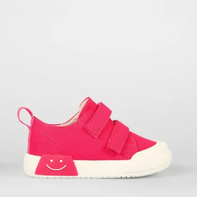 Vicco Luffy Kız Bebek Işıklı Keten Ayakkabı Fuşya
