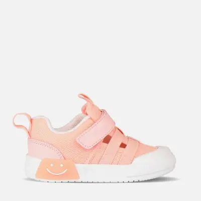 Vicco Momo Kız Çocuk Ayakkabı Patik Işıklı Pudra