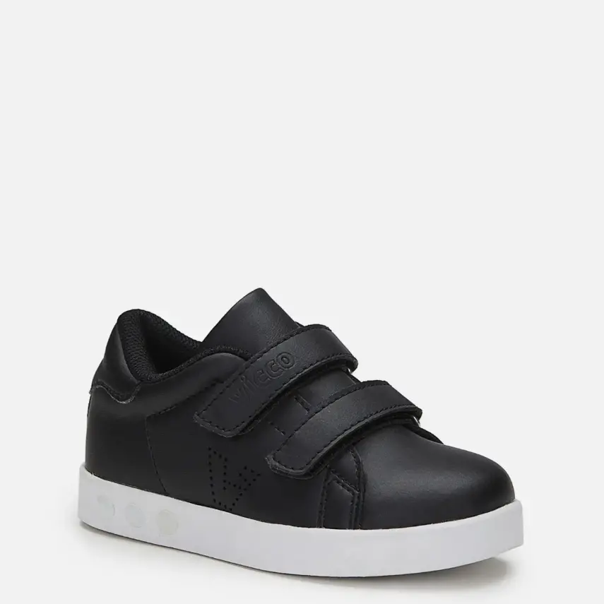 Vicco Oyo Işıklı Bebek Spor Ayakkabı Siyah - Beyaz Unisex - 2