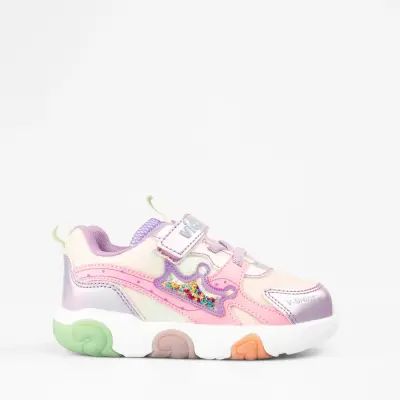 Vicco Queen Kız Çocuk Ayakkabı Spor Patik Işıklı Phylon Lila