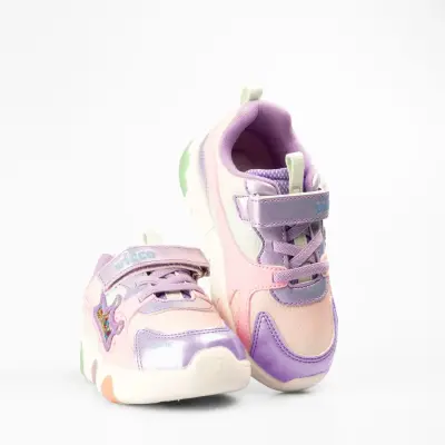 Vicco Queen Kız Çocuk Ayakkabı Spor Patik Işıklı Phylon Lila - 7