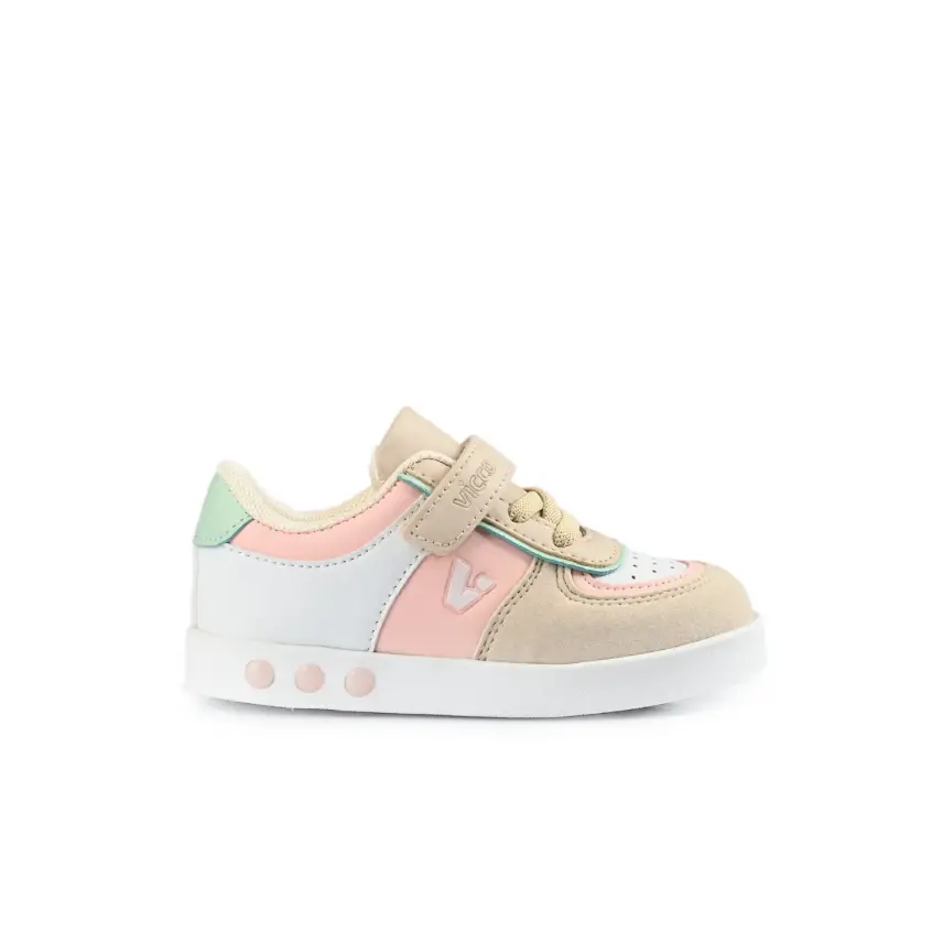 Vicco Sam Çocuk Ayakkabısı Spor Işıklı Pudra - 2