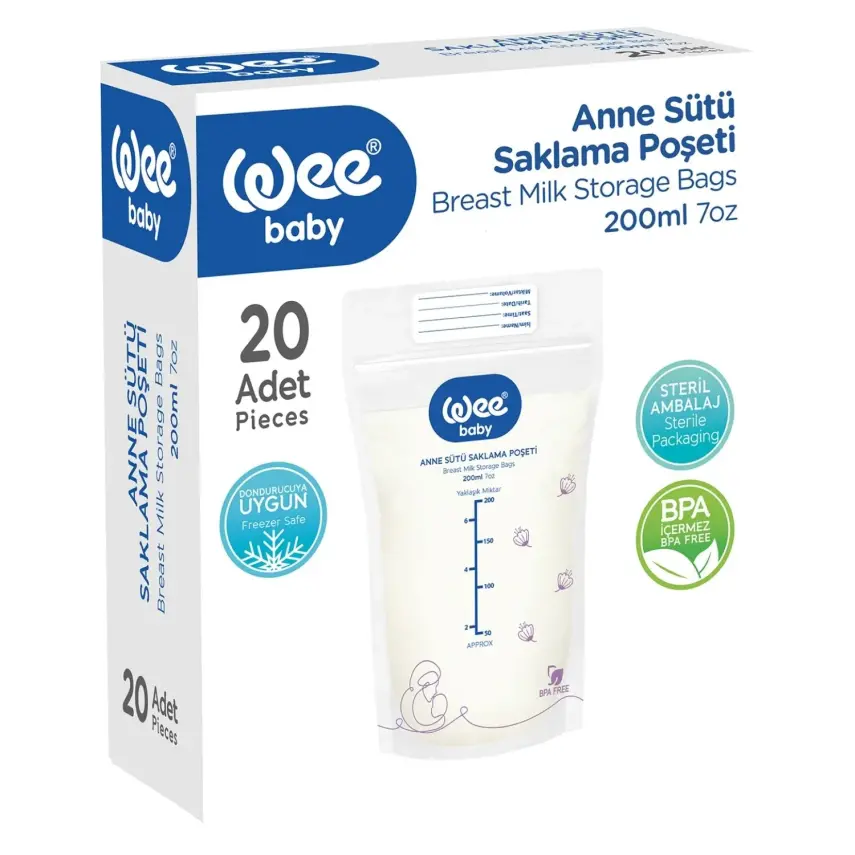 Wee Baby Anne Sütü Saklama Poşeti 20li - 2