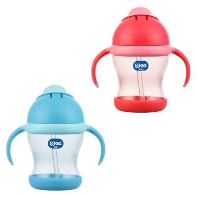 Wee Baby Antikolik Akıtmaz Kulplu PP Bardak 200 ml 