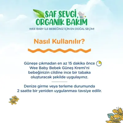 Wee Baby Bebek Güneş Kremi 75 ml - 5