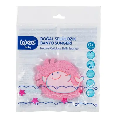 Wee Baby Doğal Selülozik Bebek Banyo Süngeri - 2