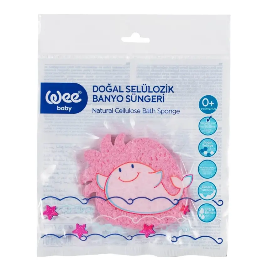 Wee Baby Doğal Selülozik Bebek Banyo Süngeri - 2