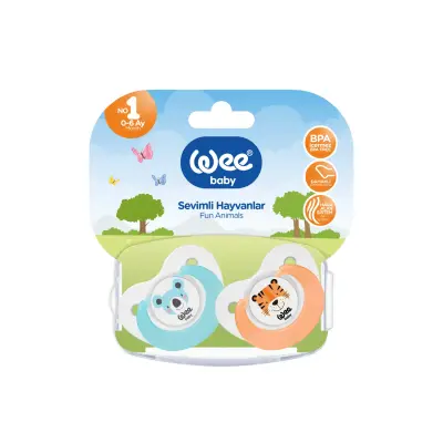 Wee Baby Emzik 2li Sevimli Hayvanlar No:2 - 3
