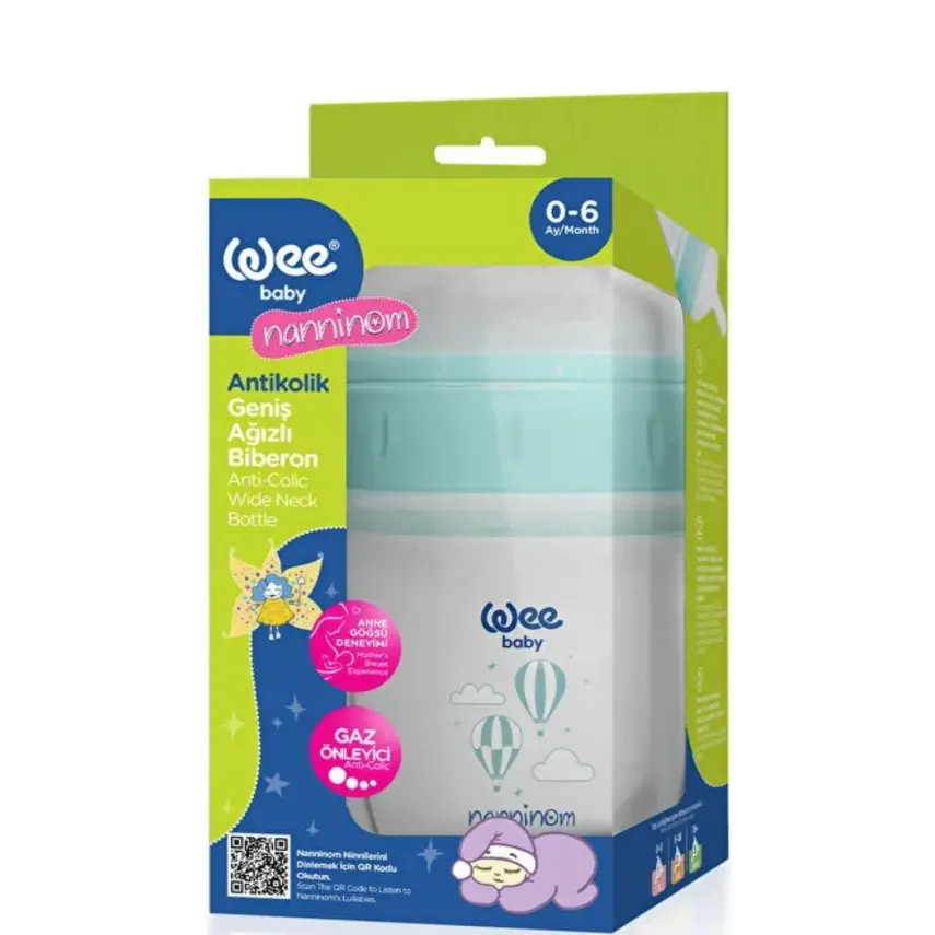 Wee Baby Nanninom Antikolik Geniş Ağızlı Biberon 150ml - 4