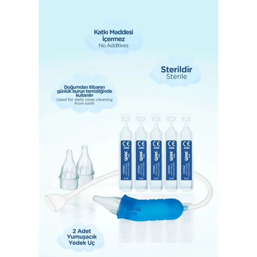 Wee Baby Nanninom Burun Asp. +2 yedek uç+serum fiz - 5
