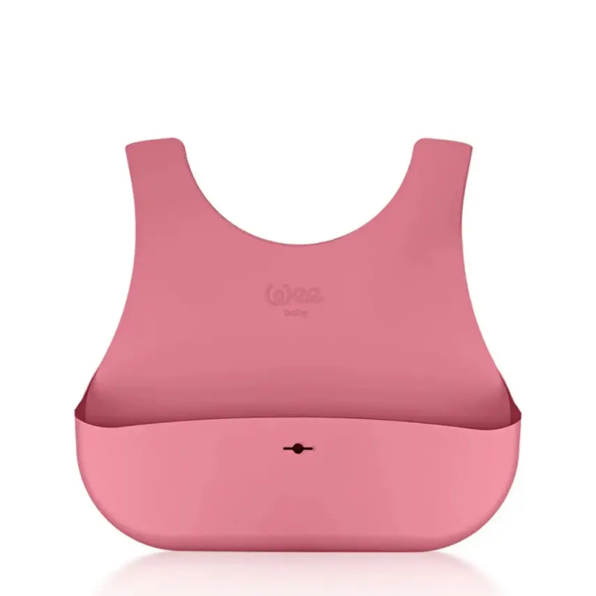 Wee Baby Nanninom Silikon Mama Önlüğü Pembe - 1
