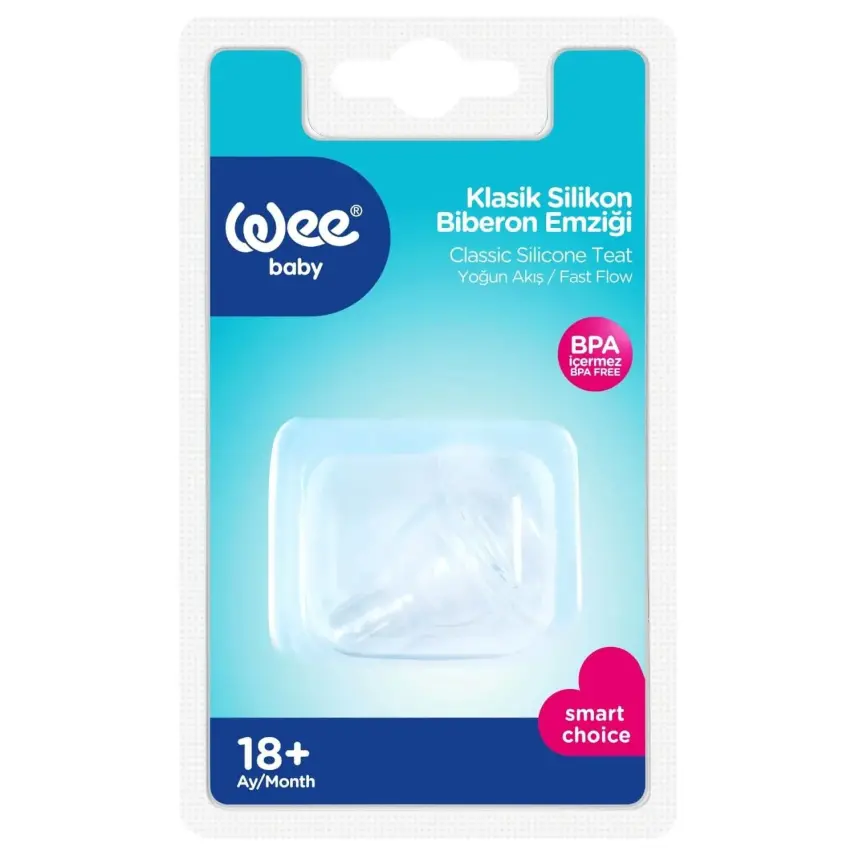 Wee Baby Yuvarlak Uçlu Silikon Biberon Emziği 18+ Ay - 4