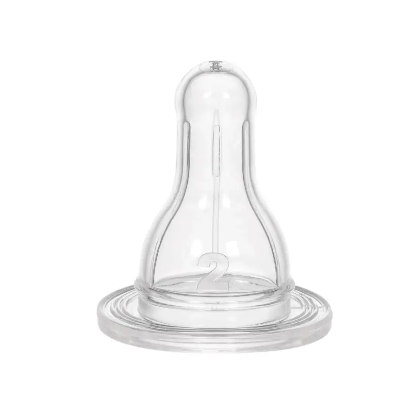 Wee Baby Yuvarlak Uçlu Silikon Biberon Emziği 6+ Ay - 1