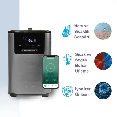 Weewell WHC752R Ionizerli Sıcak Soğuk Akıllı Buhar Makinesi - 8
