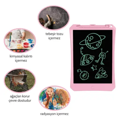 Wicue LCD Dijital Çizim Tableti 11" Pembe - 2