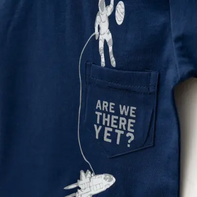 Winimo Are There Yet Baskılı Erkek Çocuk T-Shirt Lacivert - 3