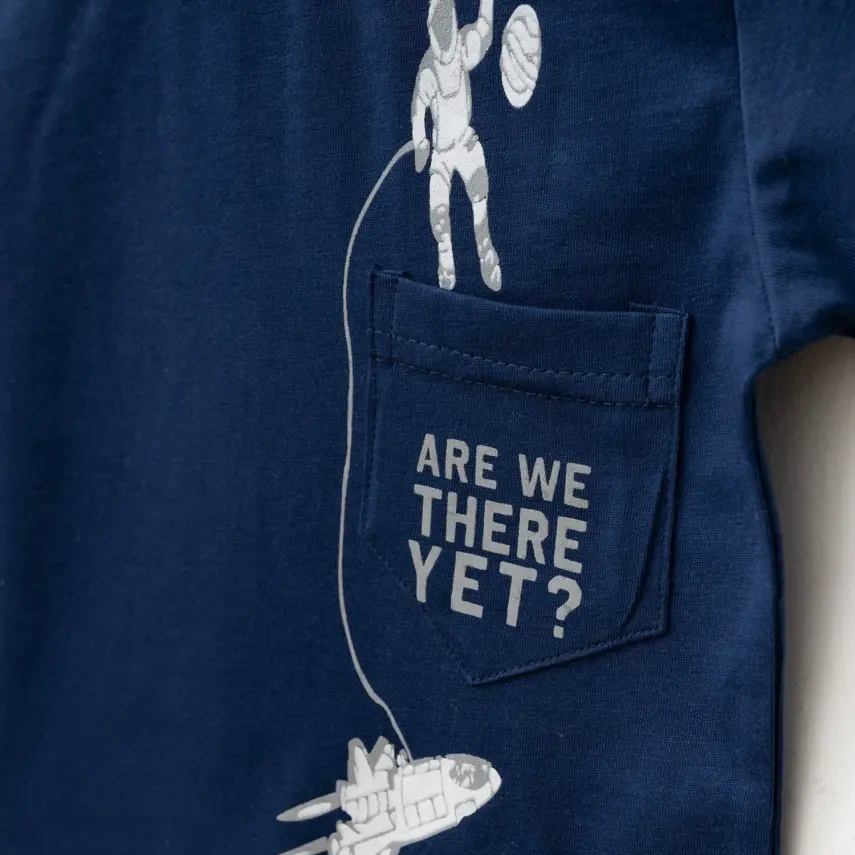 Winimo Are There Yet Baskılı Erkek Çocuk T-Shirt Lacivert - 3