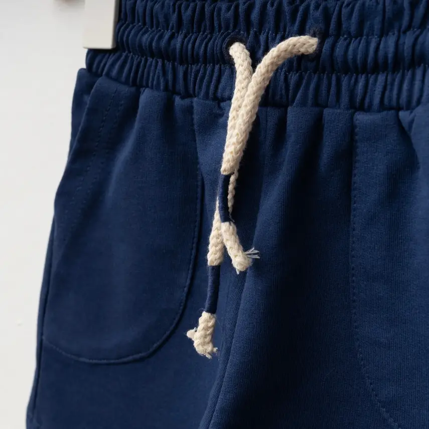 Winimo Çiçek Baskılı Kız Bebek Şort Lacivert - 2