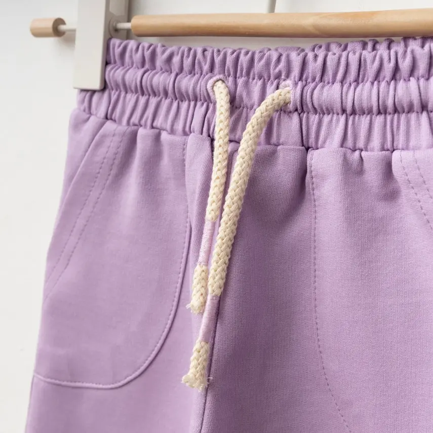 Winimo Çiçek Baskılı Kız Bebek Şort Lila - 3