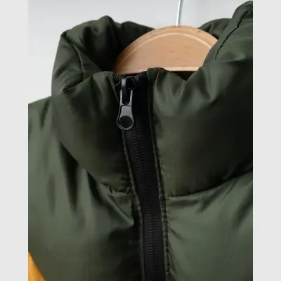 Winimo Çocuk Şişme Yelek Fermuarlı Cepli Haki Unisex - 10