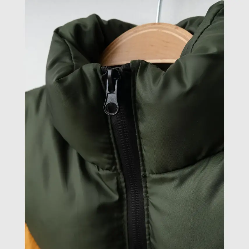 Winimo Çocuk Şişme Yelek Fermuarlı Cepli Haki Unisex - 10