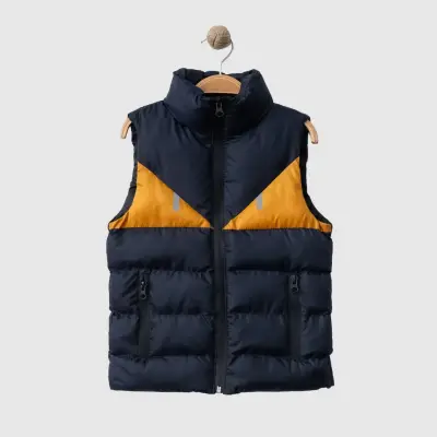 Winimo Çocuk Şişme Yelek Fermuarlı Cepli Lacivert Unisex