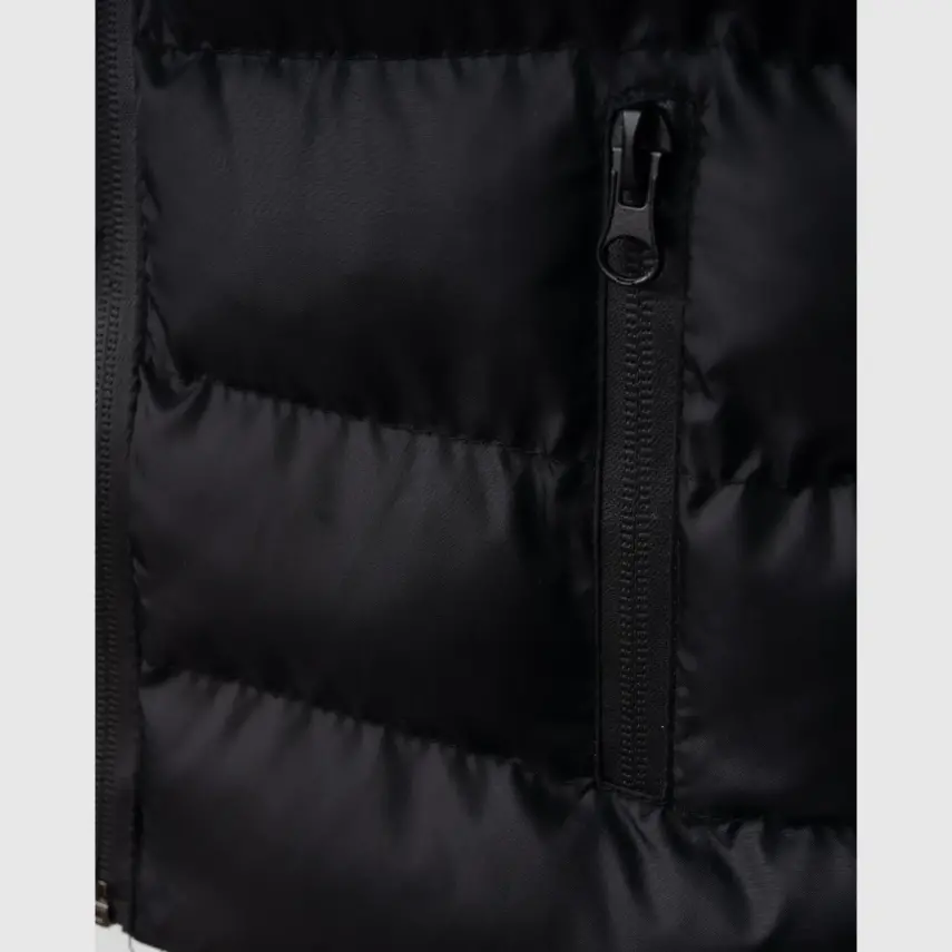 Winimo Çocuk Şişme Yelek Fermuarlı Cepli Siyah Unisex - 4