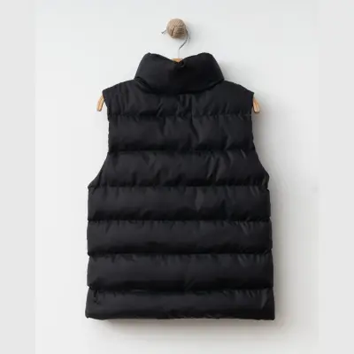 Winimo Çocuk Şişme Yelek Fermuarlı Cepli Siyah Unisex - 2
