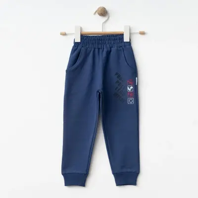 Winimo Erkek Çocuk Eşofman Altı Push Pull Baskılı İndigo - 4