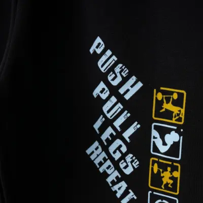 Winimo Erkek Çocuk Eşofman Altı Push Pull Baskılı Siyah - 2