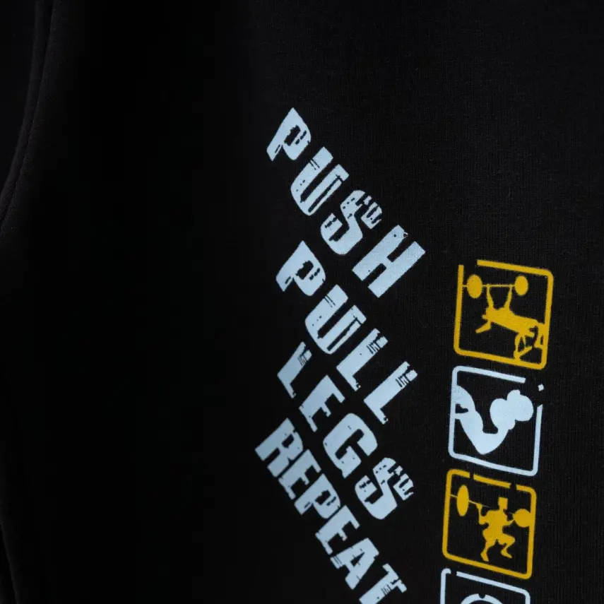 Winimo Erkek Çocuk Eşofman Altı Push Pull Baskılı Siyah - 2