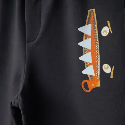 Winimo Erkek Eşofman Altı Canavar Baskılı Füme - 6