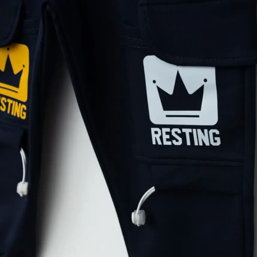 Winimo Erkek Eşofman Altı Resting Baskılı Lacivert - 2