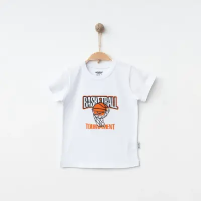 Winimo Erkek T-Shirt Basketball Baskılı Beyaz - 5