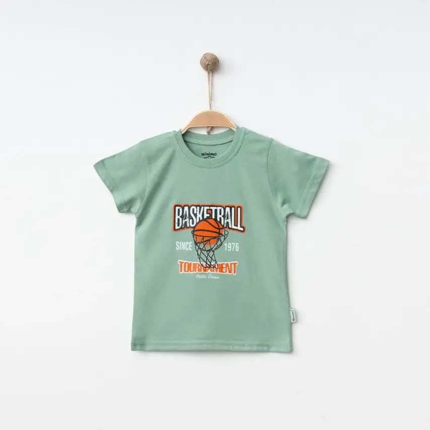 Winimo Erkek T-Shirt Basketball Baskılı Yeşil - 8