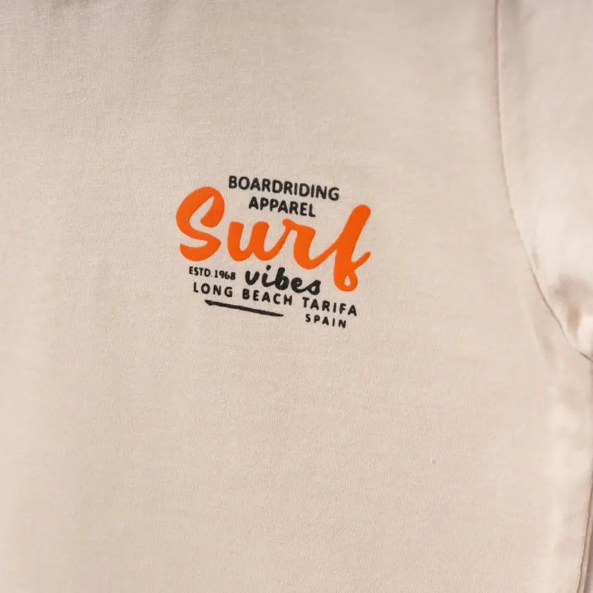 Winimo Erkek T-Shirt Surf Baskılı Bej - 2
