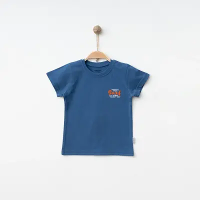 Winimo Erkek T-Shirt Surf Baskılı İndigo