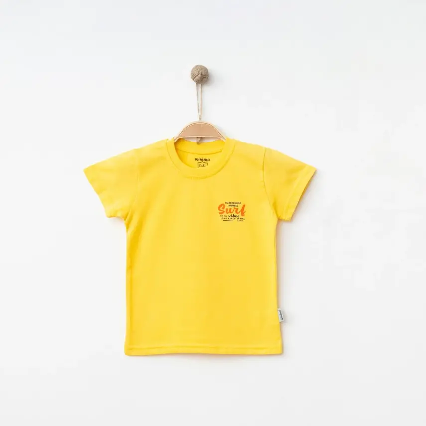 Winimo Erkek T-Shirt Surf Baskılı Sarı - 1