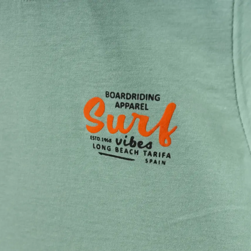 Winimo Erkek T-Shirt Surf Baskılı Yeşil - 3