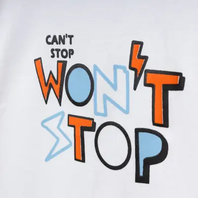 Winimo Erkek T-Shirt Wontstop Baskılı Beyaz - 9