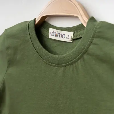 Winimo Keep On Board Baskılı Çocuk T-Shirt Unisex Haki - 5