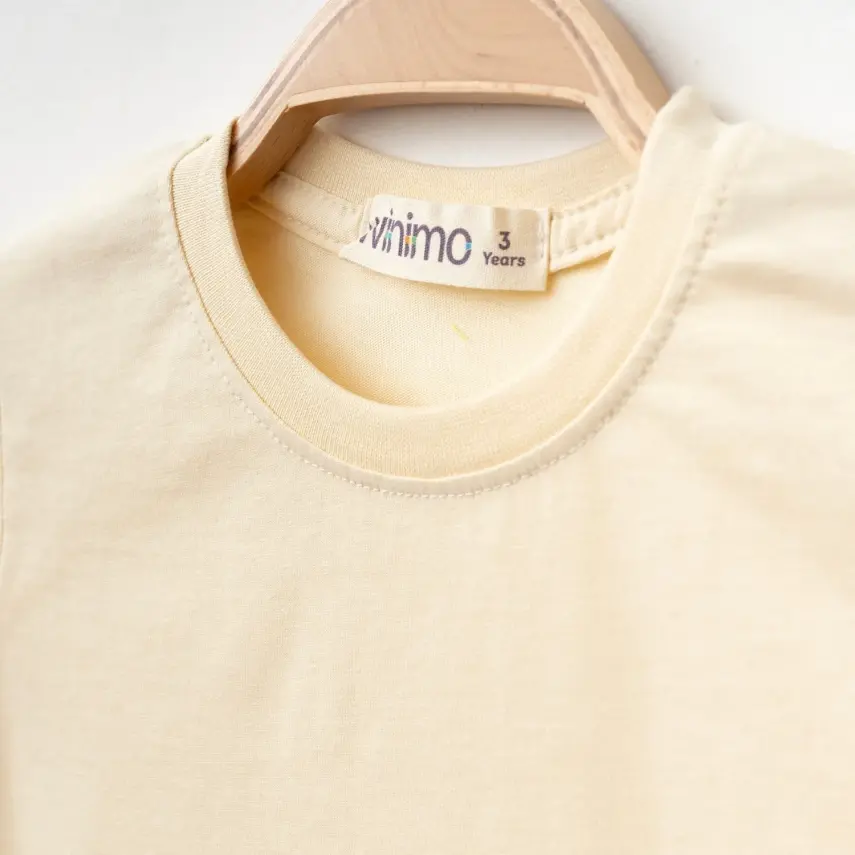 Winimo Keep On Board Baskılı Çocuk T-Shirt Unisex Krem - 2